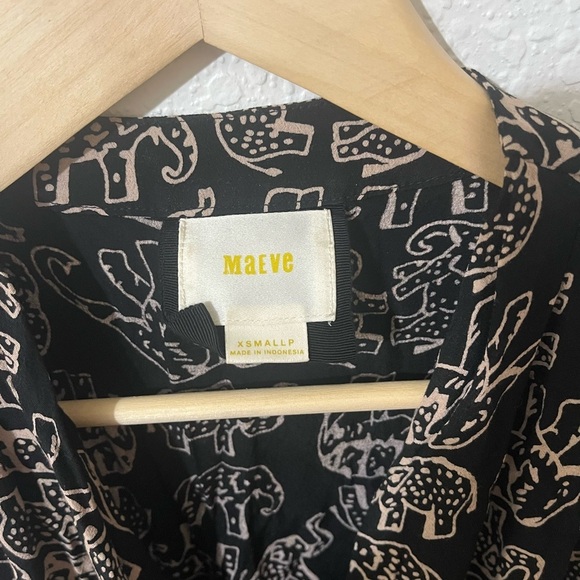 Anthropologie Maeve Elephant Noronha Faux Wrap Size XSmallP - Picture 6 of 12